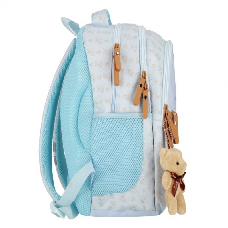 Ghiozdan scoala pentru copii Starpak Bear, 3 compartimente, albastru, 40x29x20 cm [3]