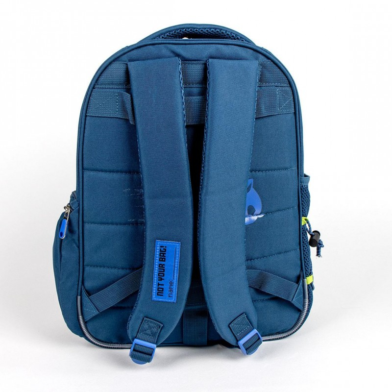Ghiozdan pentru clasele I-IV,1 compartiment,albastru,31x12x38 cm [2]