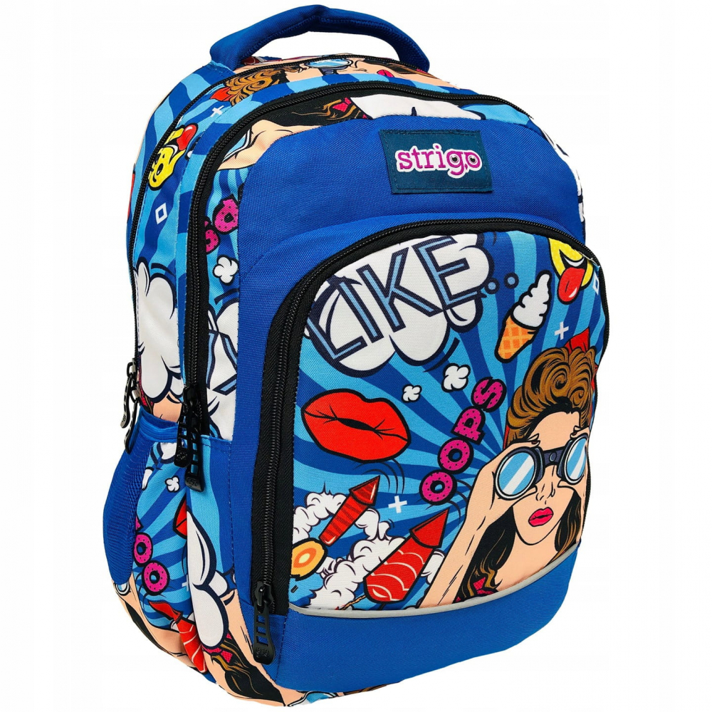 Ghiozdan Strigo Comic Daily, Ergonomic, 31L, 39×25×14 cm [2]