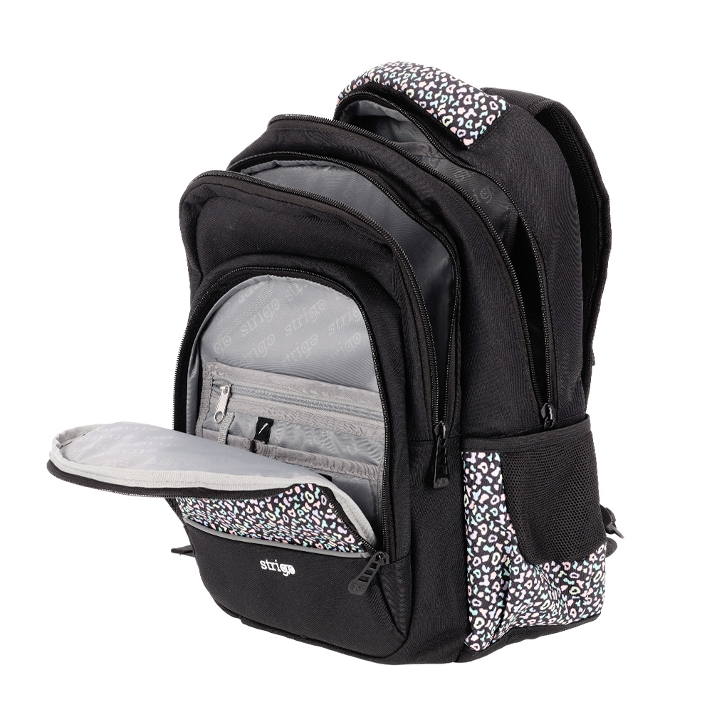 Ghiozdan Strigo Misty+ Black Pastel, 24L, 39×27×18 cm [6]