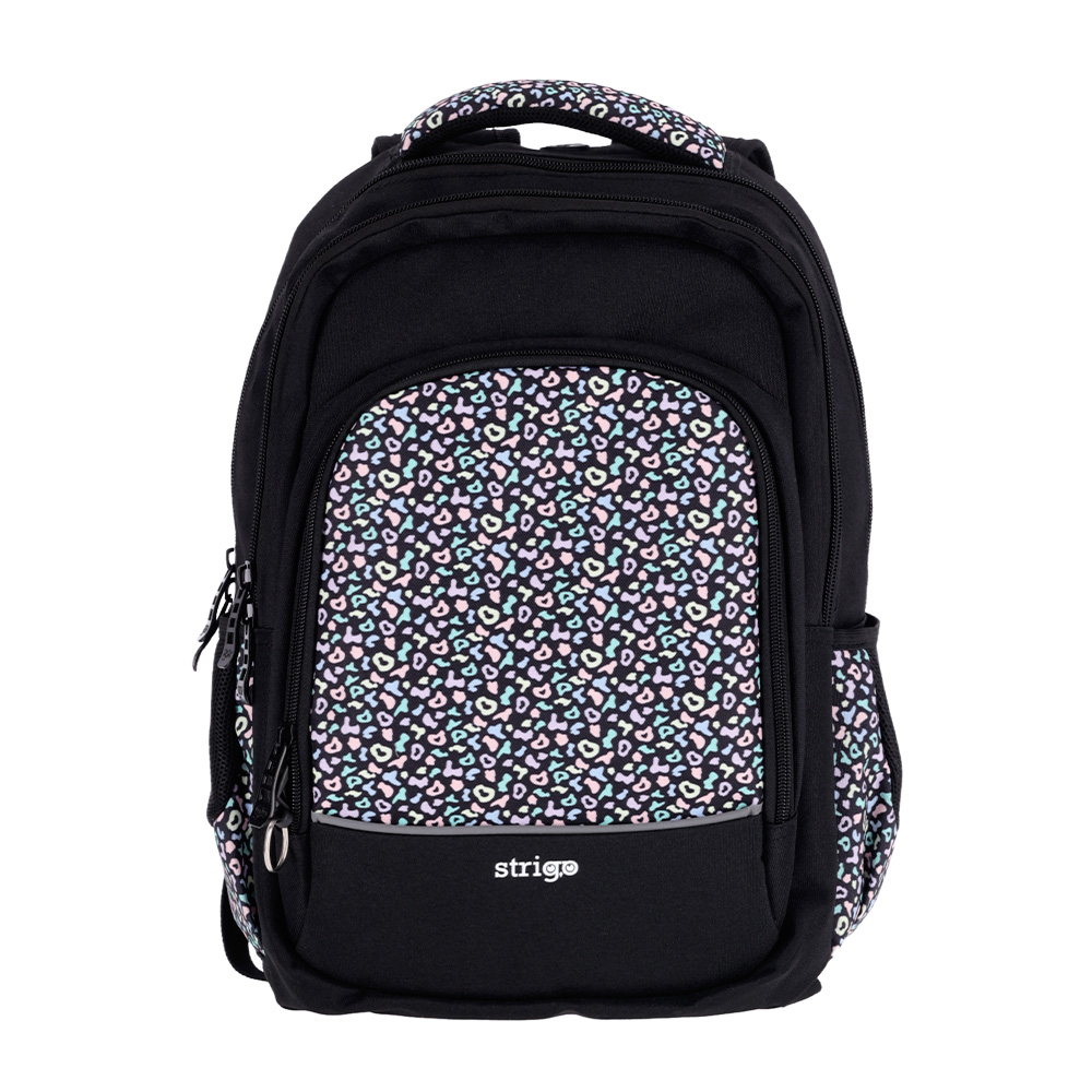 Ghiozdan Strigo Misty+ Black Pastel, 24L, 39A 27A 18 cm