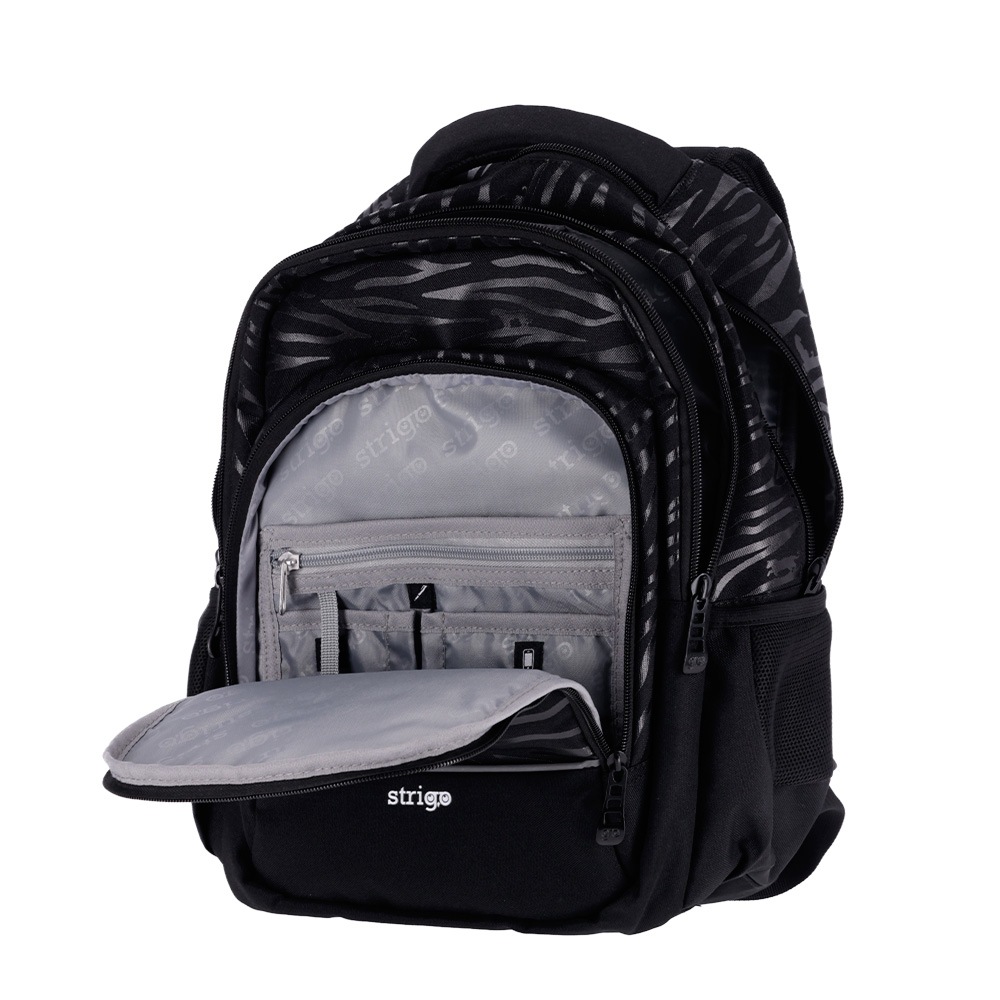 Ghiozdan Strigo Misty+ Black Tiger, 24L, 39×27×18 cm [3]