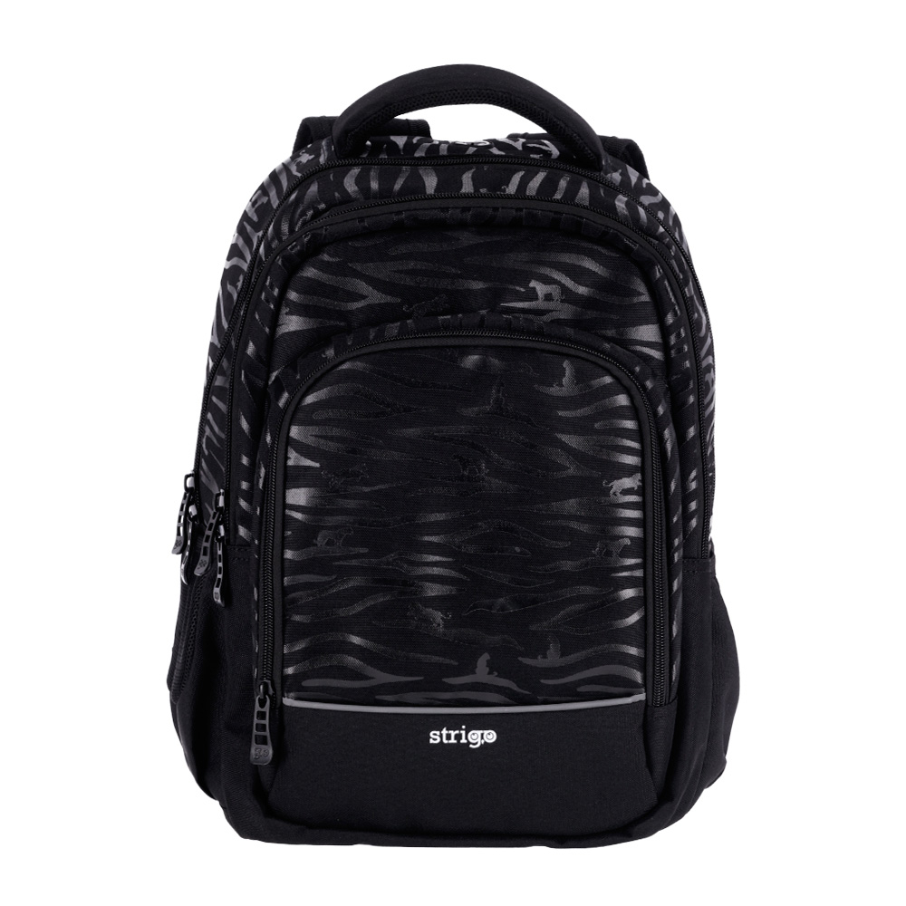 Ghiozdan Strigo Misty+ Black Tiger, 24L, 39A 27A 18 cm