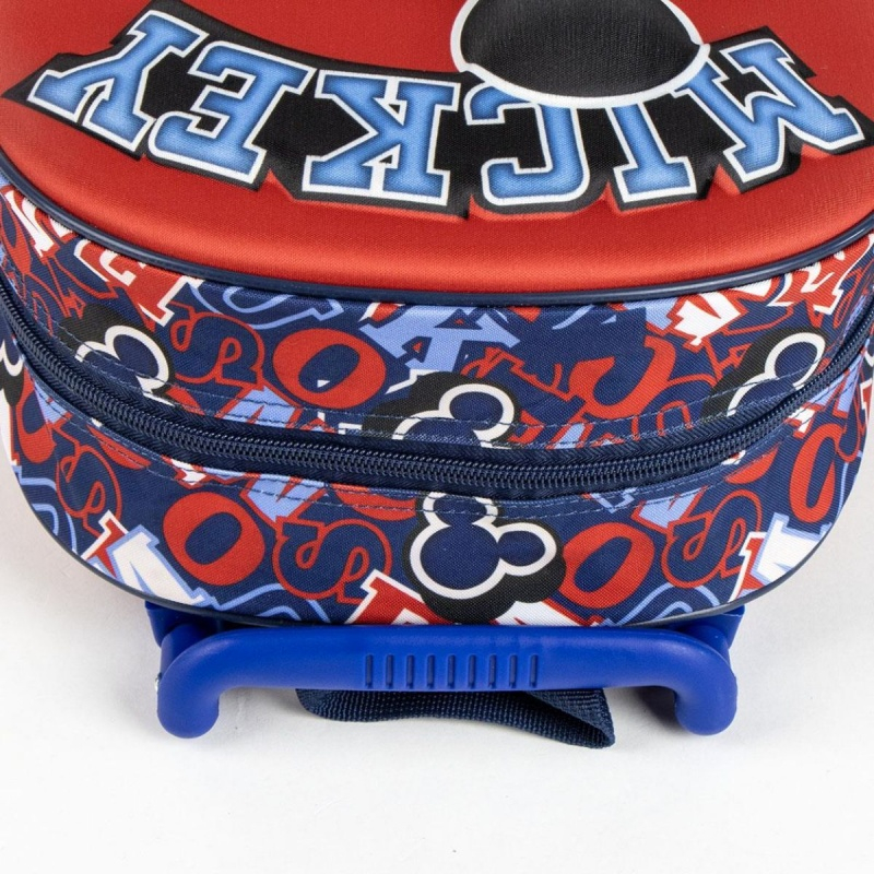 Ghiozdan tip troller pentru gradinita Mickey 3D, 25x31x10 cm [8]