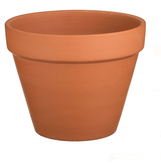 Ghiveci Flori Ceramic de Culoare Teracota O21x17cm - 2.9L