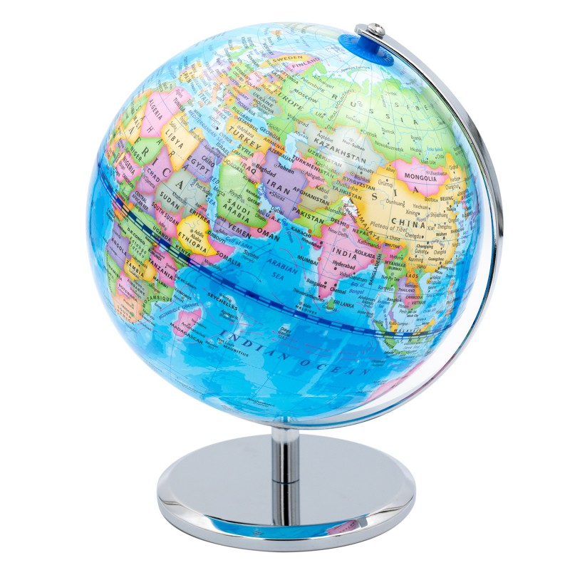 Glob pământesc Office Cover, 20 cm, albastru, cu iluminare, senzor și cablu USB Type-C [2]