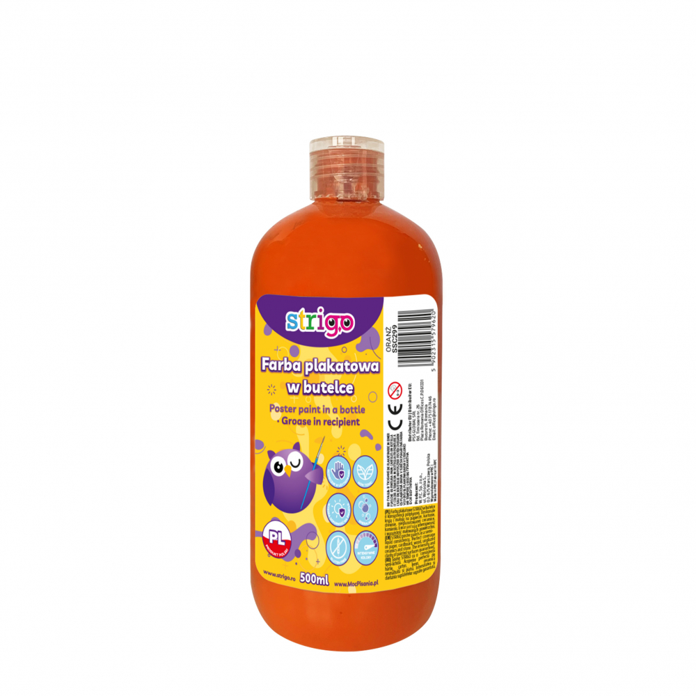Guașe Strigo în Recipient 500 ml, Portocaliu [1]
