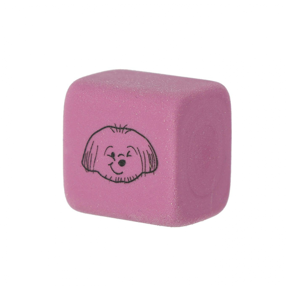 Gumă de șters Strigo cub, cu căței, culori diverse [6]