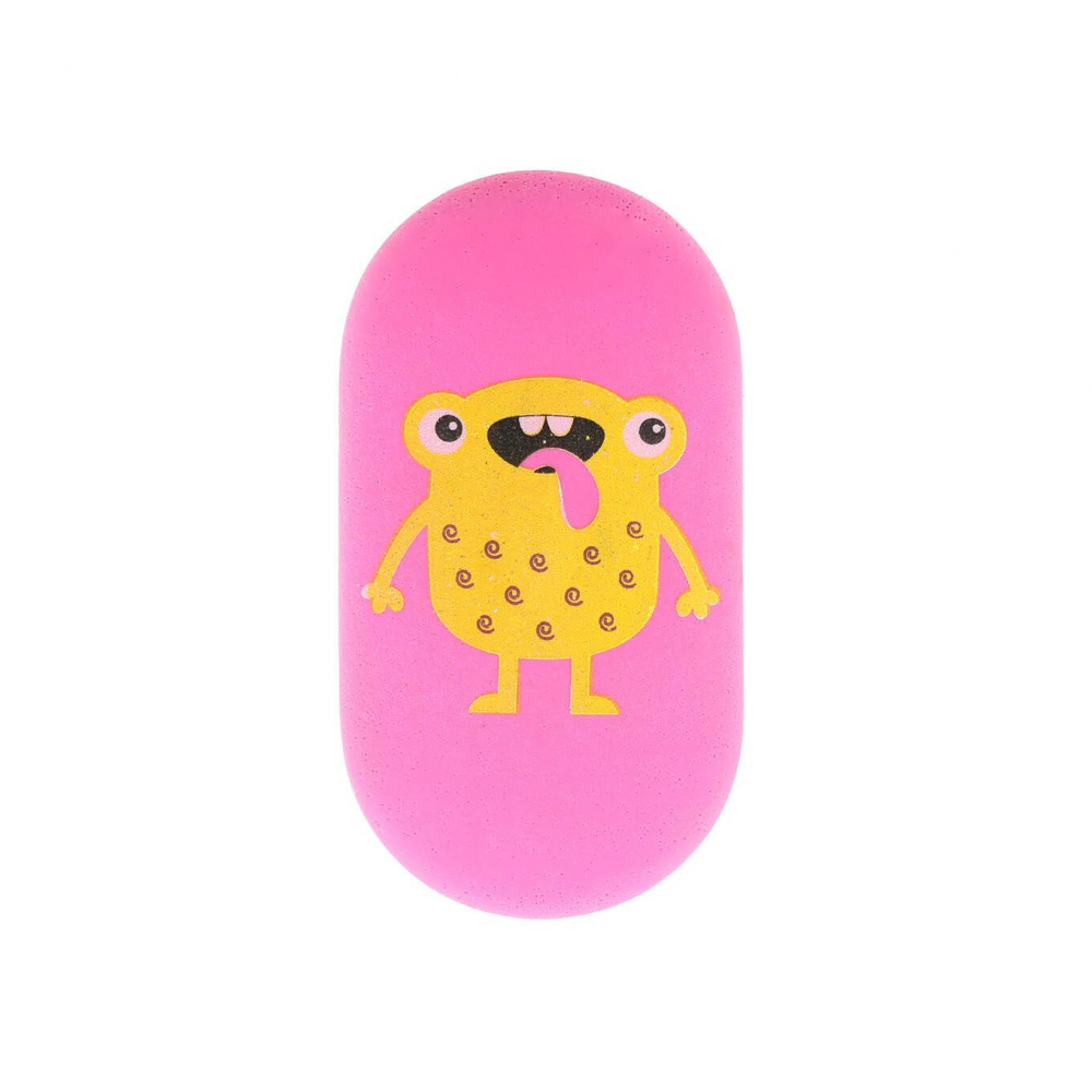 Guma de sters Strigo Ovala cu print Monster,4 culori [2]