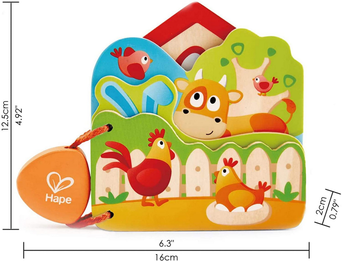 Hape Cărticică Ferma Animalelor  [4]