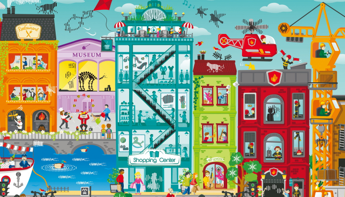 Hape Puzzle Orasul Animat  [9]