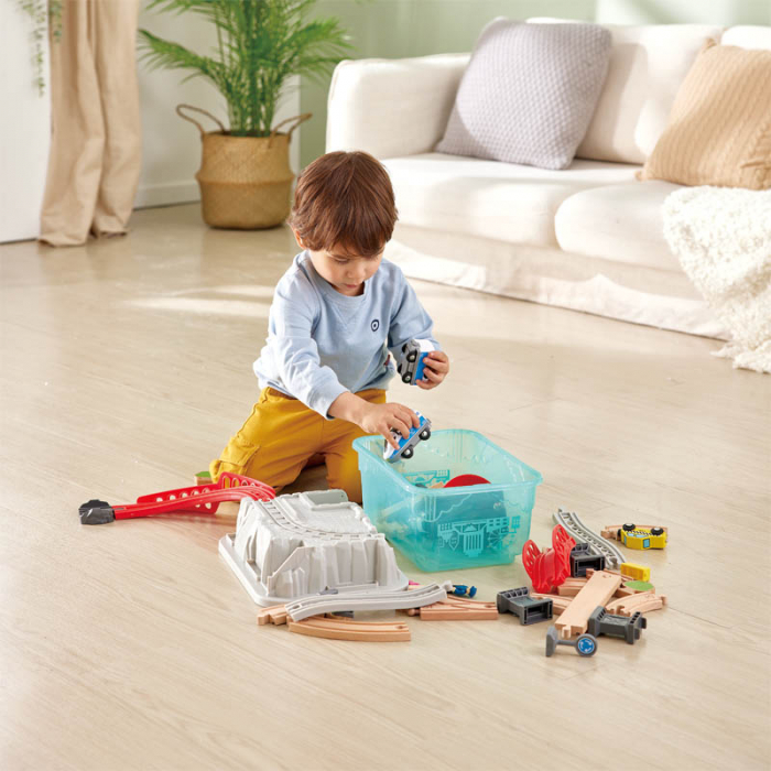 Hape Set Trenuleț cu Cutie de Depozitare  [4]
