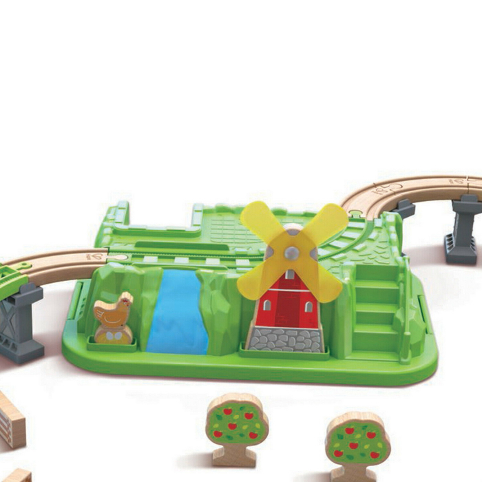 Hape Set Trenuleț Rustic cu Cutie de Depozitare  [5]