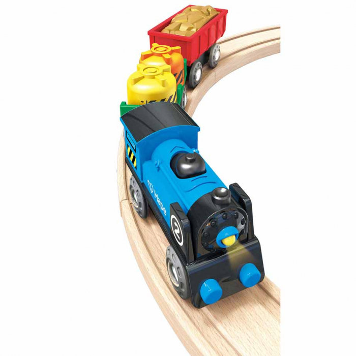 Hape Tren Marfar cu Două Vagoane  [5]