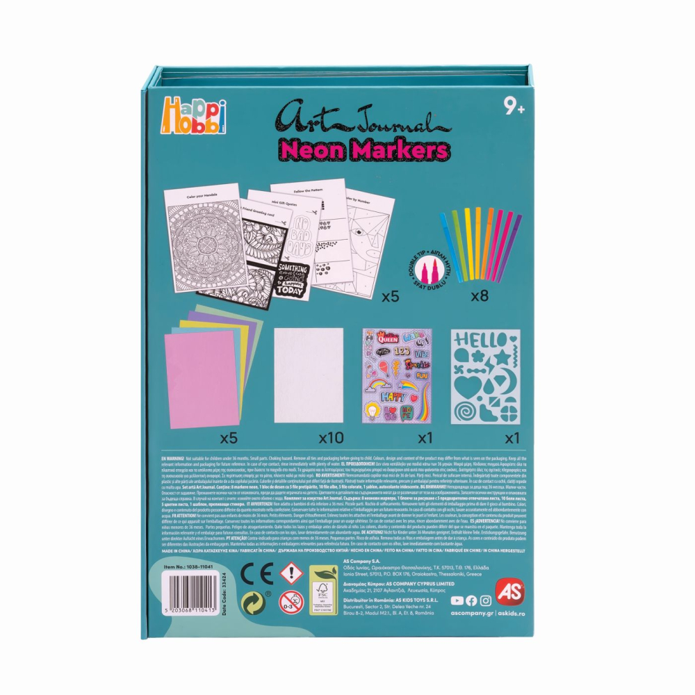 HAPPI HOBBI JURNAL ARTISTIC CU MARKERE NEON [7]