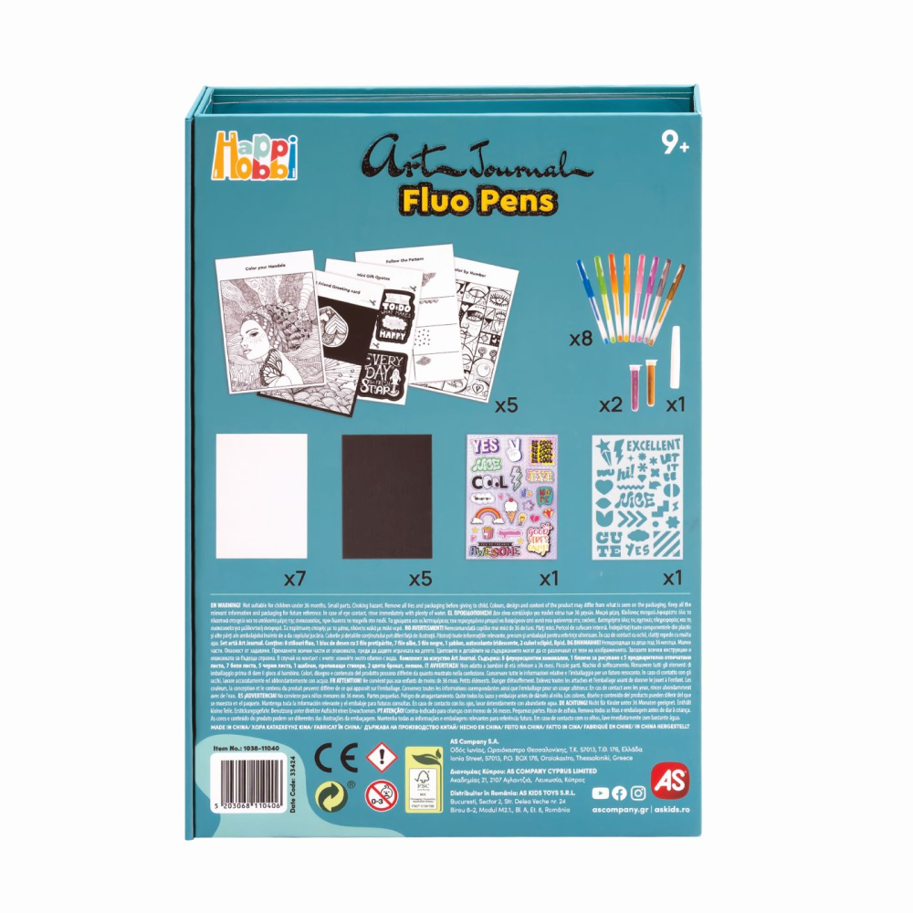HAPPI HOBBI JURNAL ARTISTIC CU PIXURI FLUO [6]