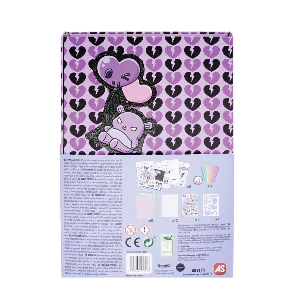HAPPI HOBBI KUROMI JURNAL ARTISTIC CU MARKERE NEON [5]