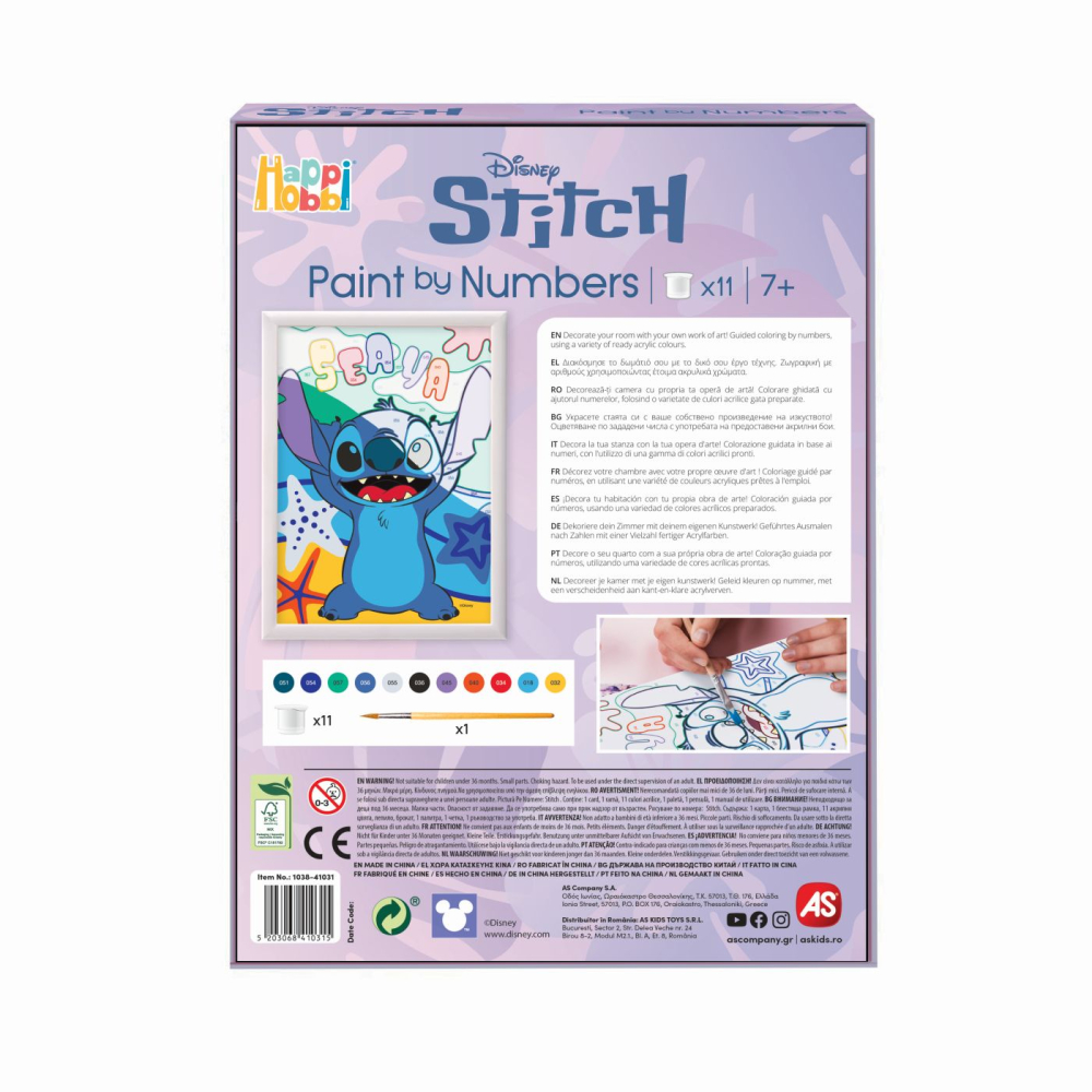 HAPPI HOBBI PICTURA PE NUMERE STITCH [7]