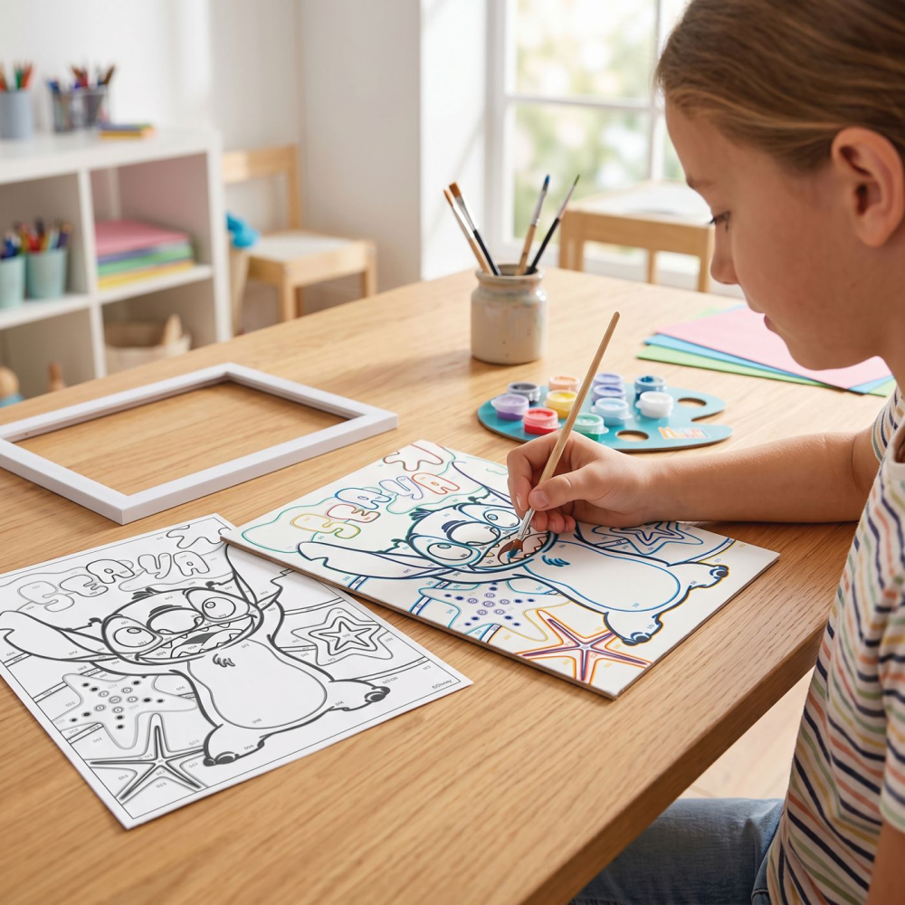 HAPPI HOBBI PICTURA PE NUMERE STITCH [3]