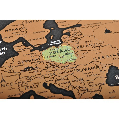 Harta lumii razuibila tip poster, 82x59 cm [8]