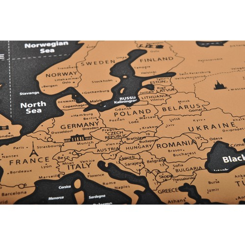 Harta lumii razuibila tip poster, 82x59 cm [7]