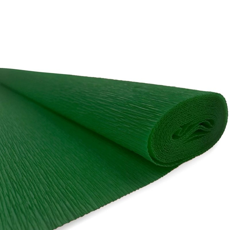Hartie creponata solida floristica,50x200 cm,verde [2]