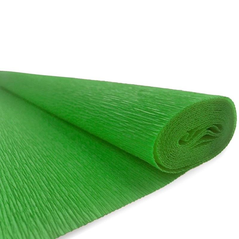 Hartie creponata solida floristica,50x200 cm,verde fistic [2]