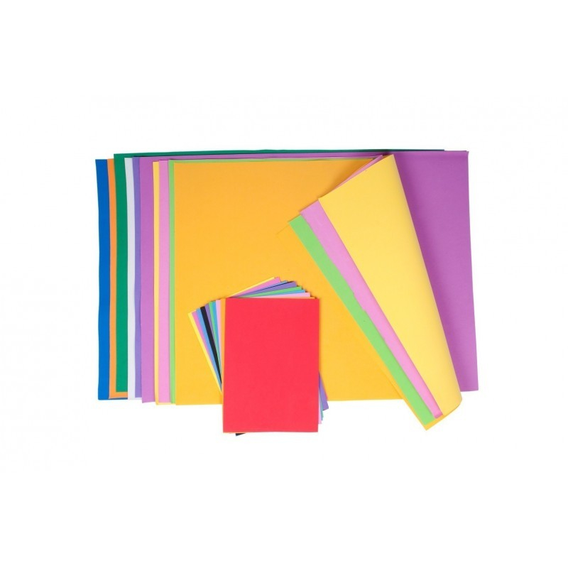 Hartie gumata colorata pentru activitati crafts,42x59.4 cm,2mm,10 coli/set [1]