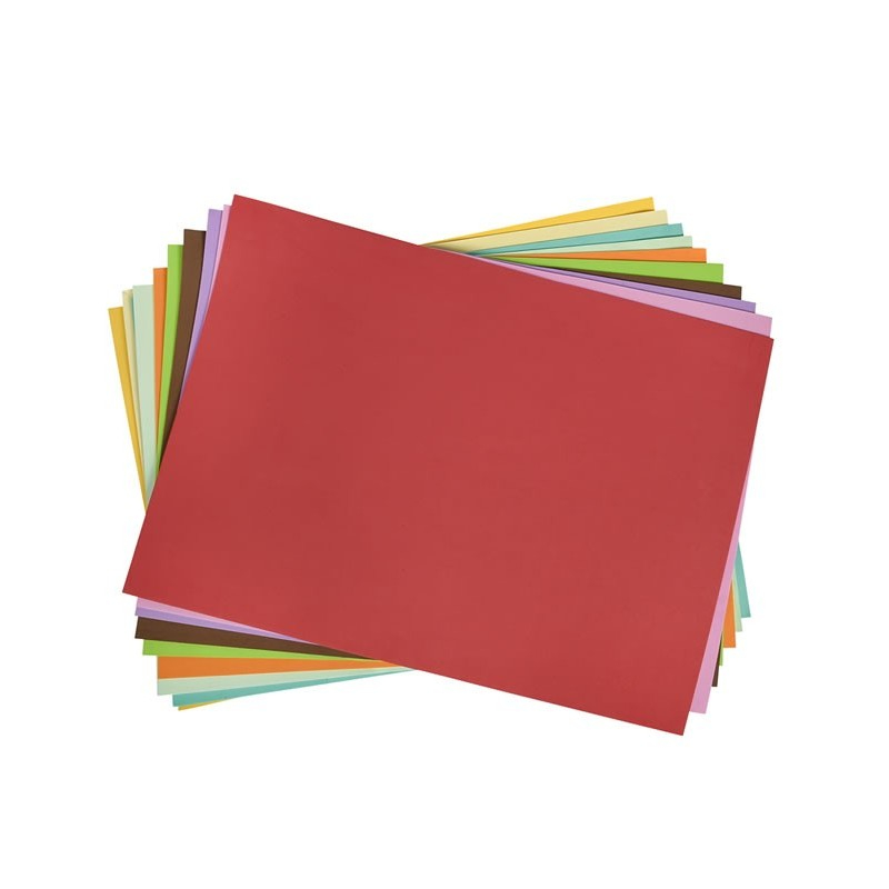 Hartie gumata colorata pentru activitati crafts,50x70cm,2mm,10 coli/set [1]