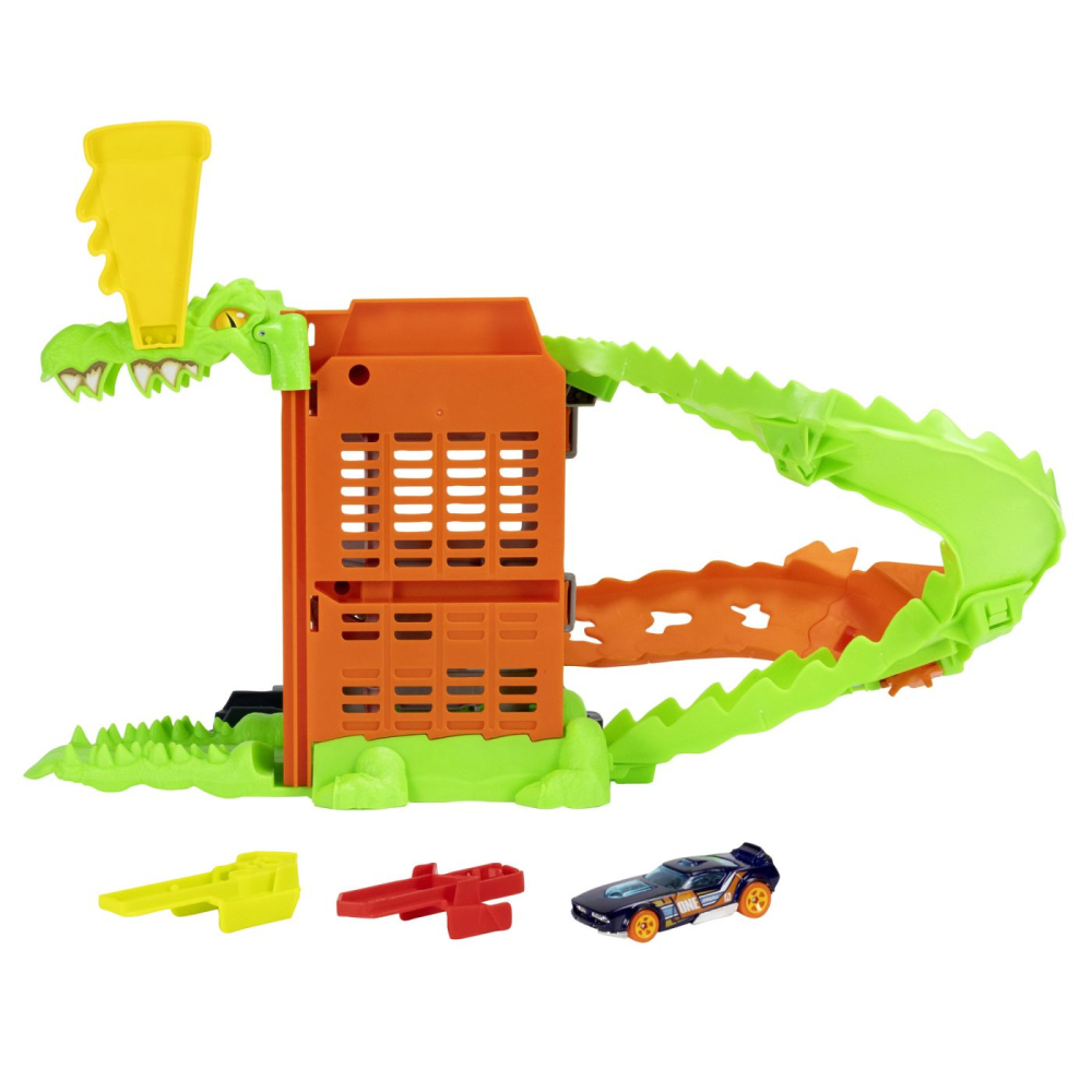 HOT WHEELS CITY PISTA INAMICILOR ATACUL CROC PIZZA [4]