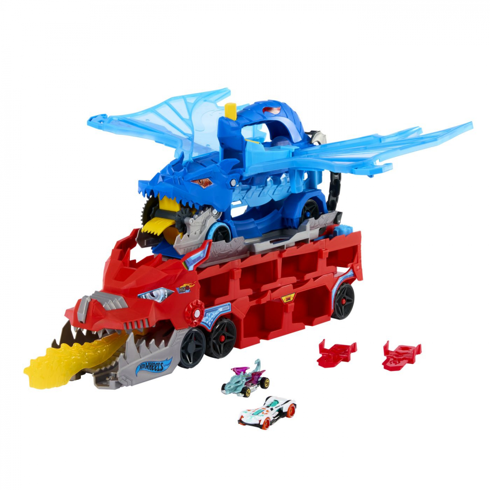 HOT WHEELS CITY TRANSPORTATOR SUPREM CU 2 DRAGONI [3]