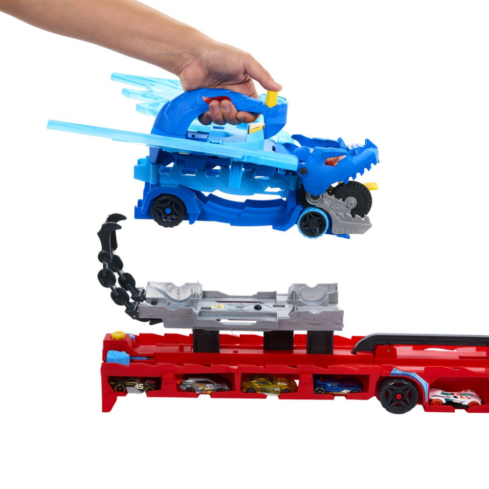 HOT WHEELS CITY TRANSPORTATOR SUPREM CU 2 DRAGONI [9]