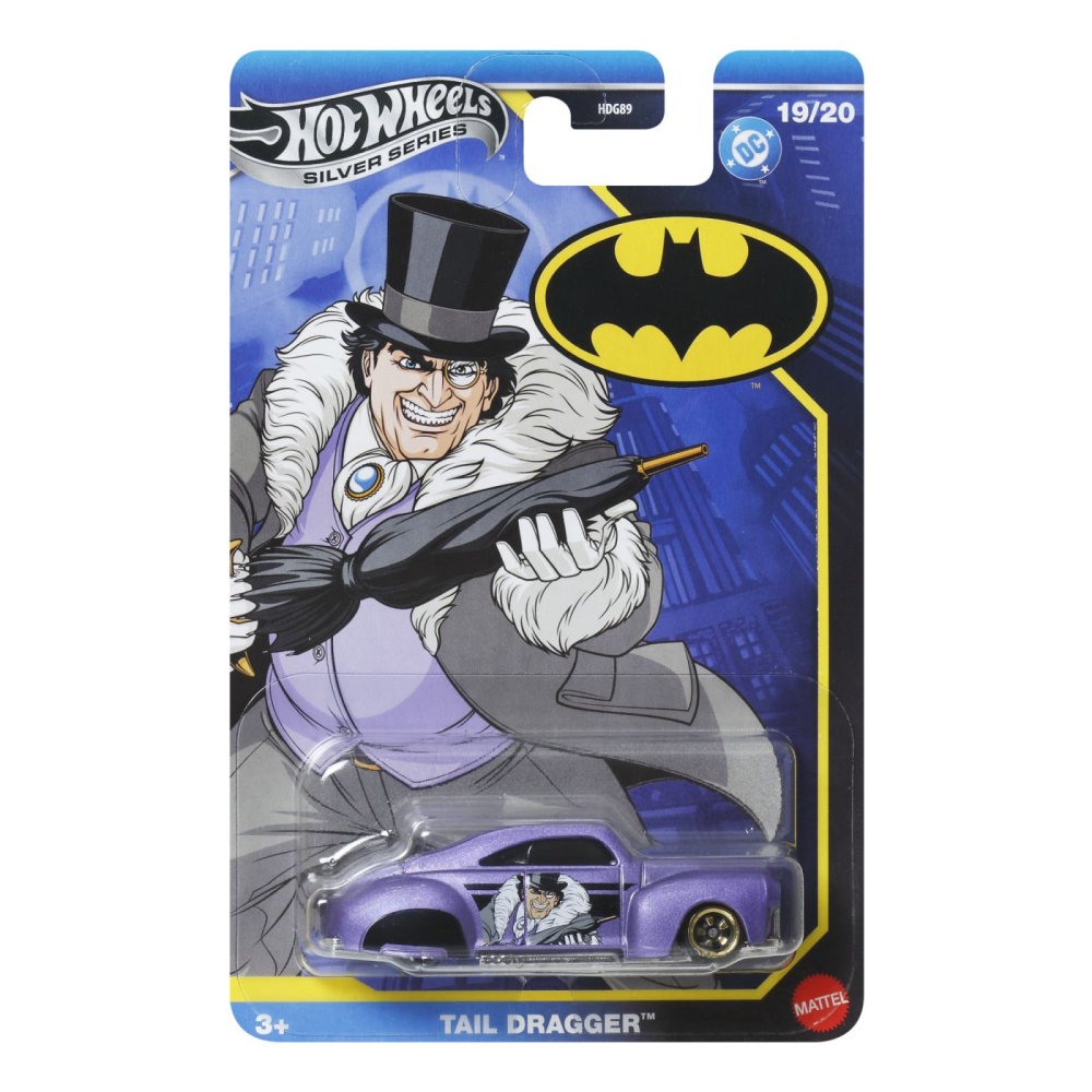 HOT WHEELS MASINA METALICA TEMATICA BATMAN TAIL DRAGGER SCARA 1 LA 64