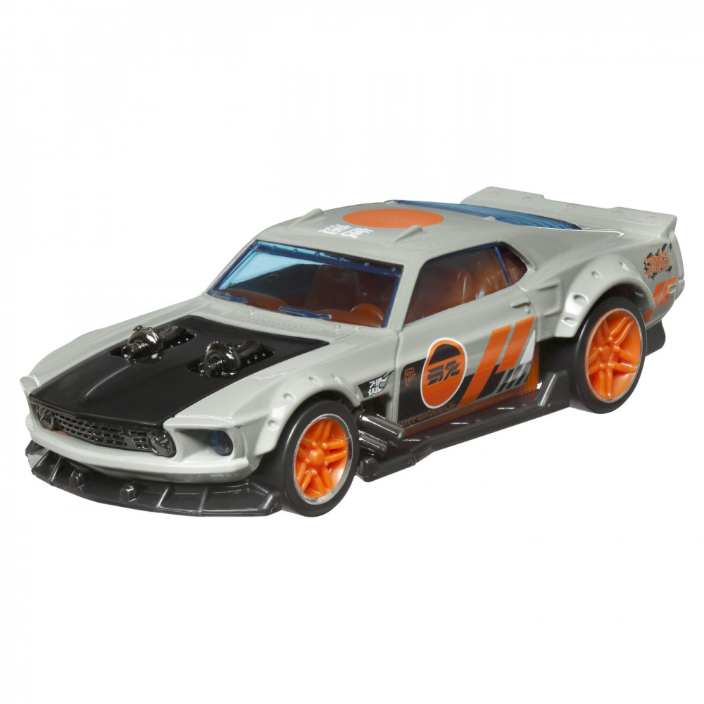 Hot Wheels Masinuta Metalica Cu Sistem Pull Back Ford Mustang 1969 Scara 1:43 [2]