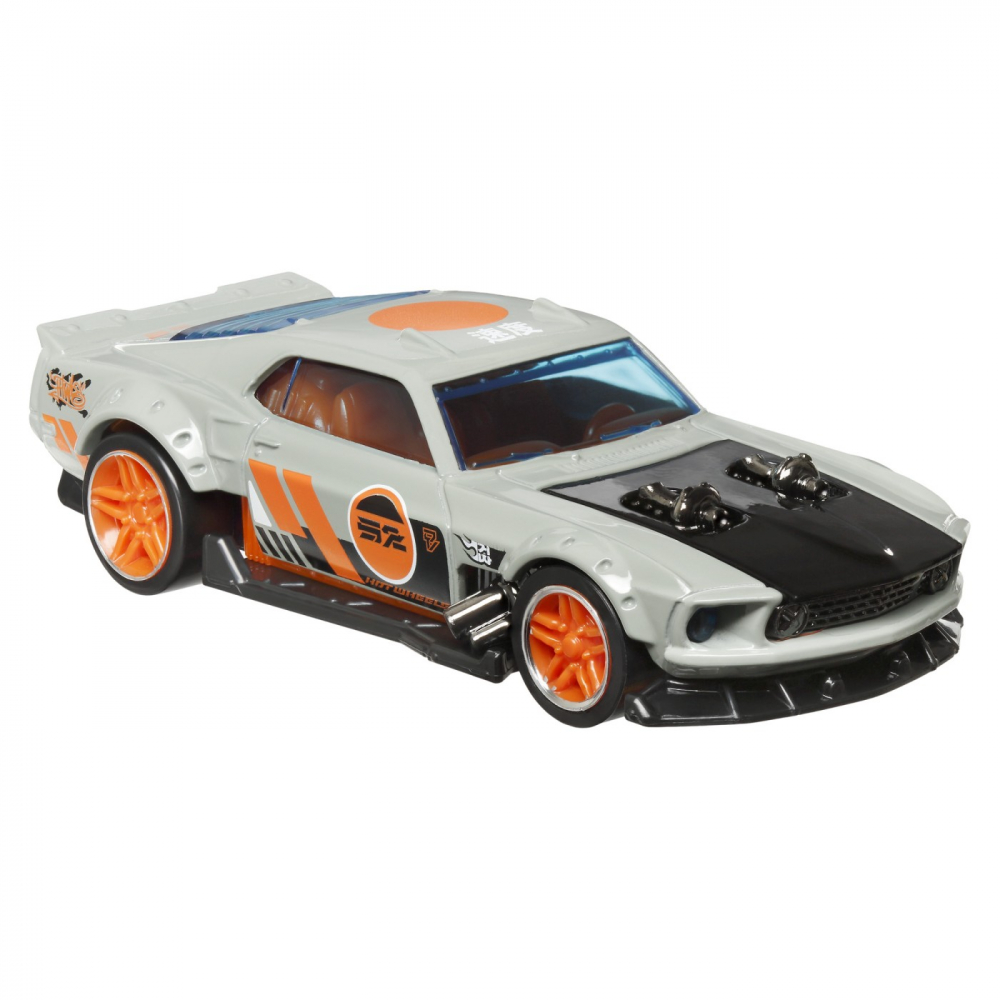 Hot Wheels Masinuta Metalica Cu Sistem Pull Back Ford Mustang 1969 Scara 1:43 [3]
