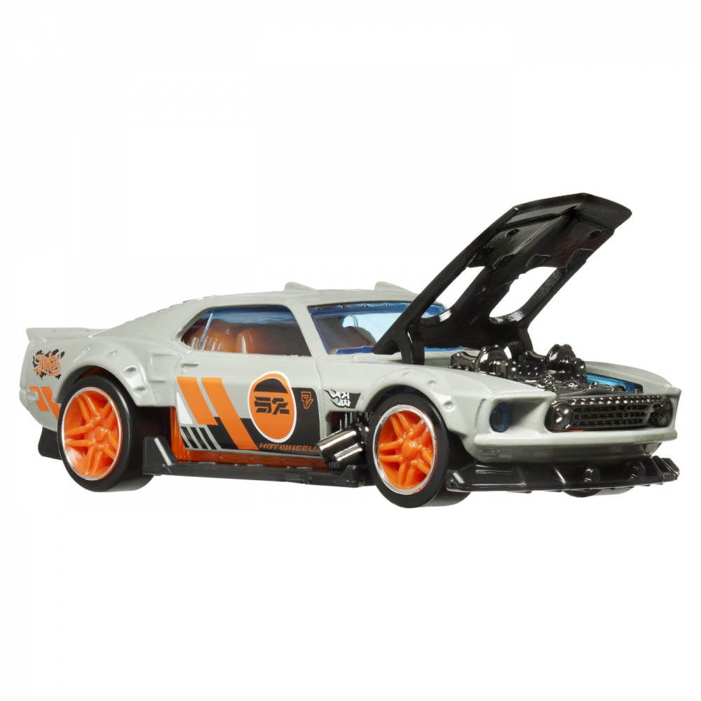 Hot Wheels Masinuta Metalica Cu Sistem Pull Back Ford Mustang 1969 Scara 1:43 [5]