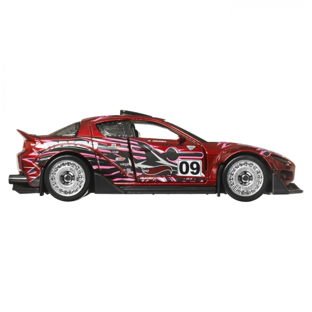 HOT WHEELS MASINUTA METALICA CU SISTEM PULL BACK MAZDA 2004 RX8 CUSTOM SCARA 1:43 [4]