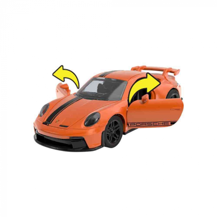 Hot Wheels Masinuta Metalica Cu Sistem Pull Back Porsche 911 Gt3 Scara 1:43 [2]