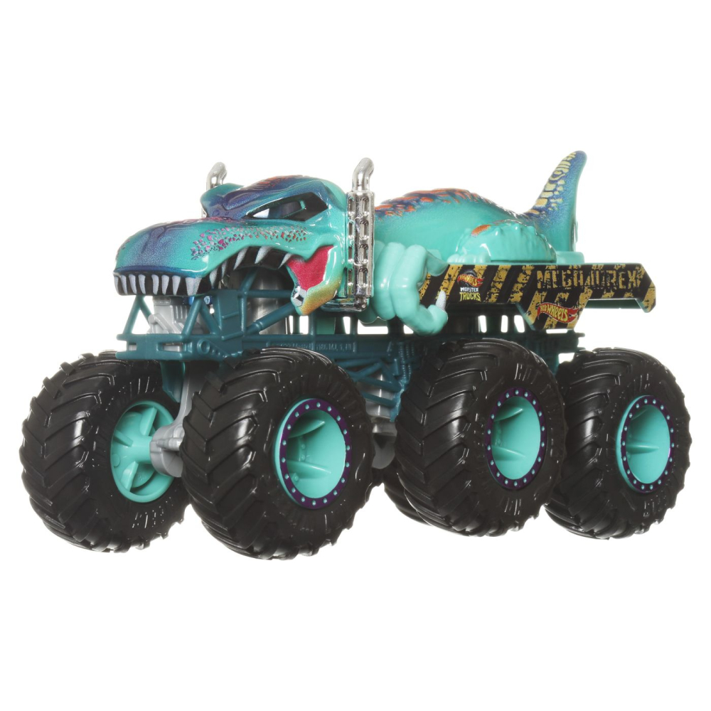 HOT WHEELS MONSTER TRUCK BIG RIGS MASINUTA METALICA CU 6 ROTI MEGA-WREX TURCOAZ SCARA 1 LA 64 [4]