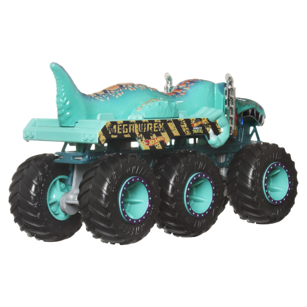 HOT WHEELS MONSTER TRUCK BIG RIGS MASINUTA METALICA CU 6 ROTI MEGA-WREX TURCOAZ SCARA 1 LA 64 [5]