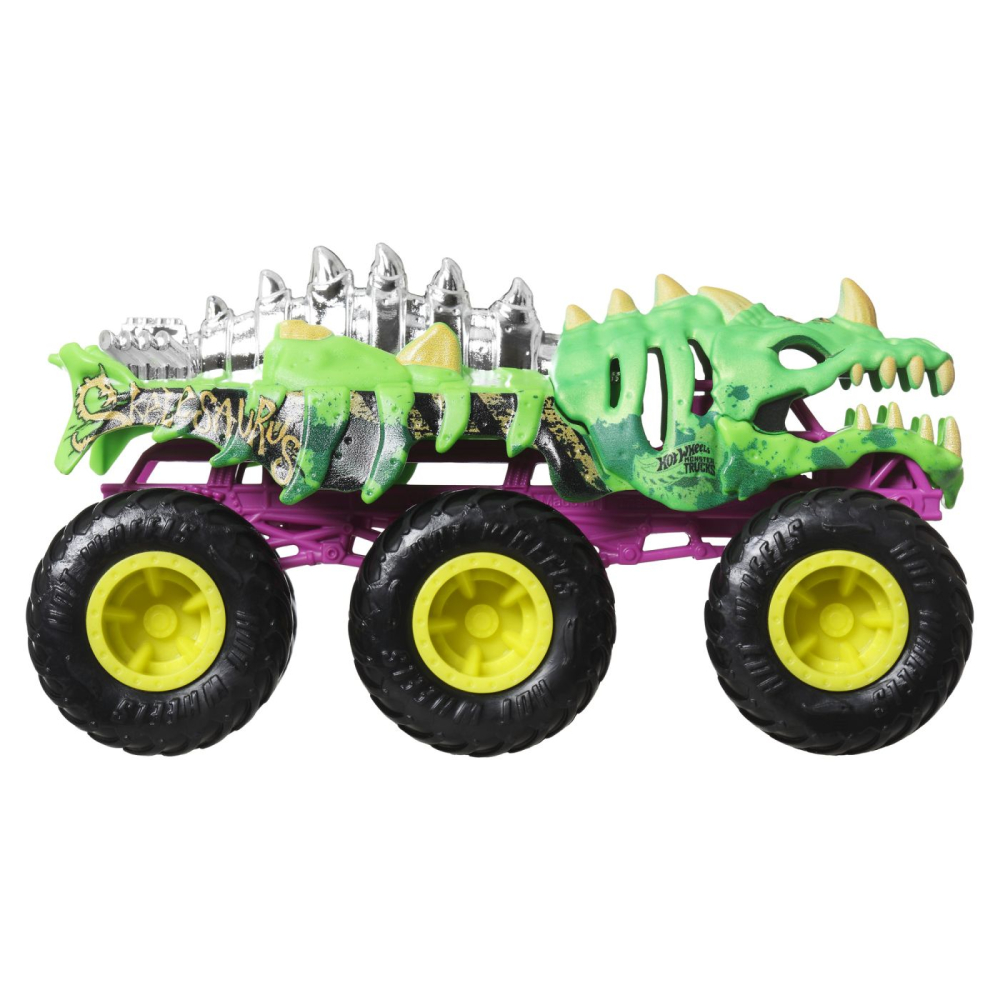 HOT WHEELS MONSTER TRUCK BIG RIGS MASINUTA METALICA CU 6 ROTI SKELESAURUS SCARA 1 LA 64 [4]