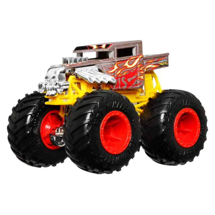 Hot Wheels Monster Truck Camion Bone Shaker cu Culori Schimbatoare 1:64  [2]