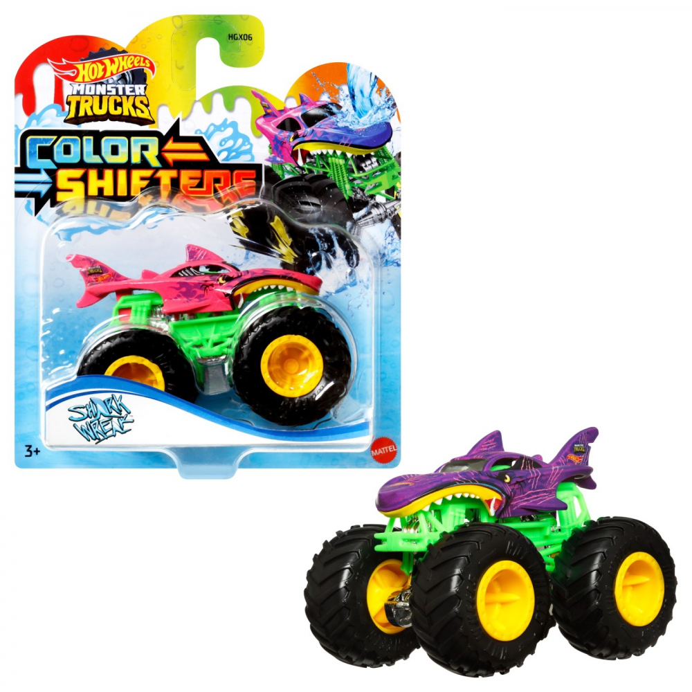HOT WHEELS MONSTER TRUCK CAMION CU CULORI SCHIMBATOARE SCARA 1:64 [3]
