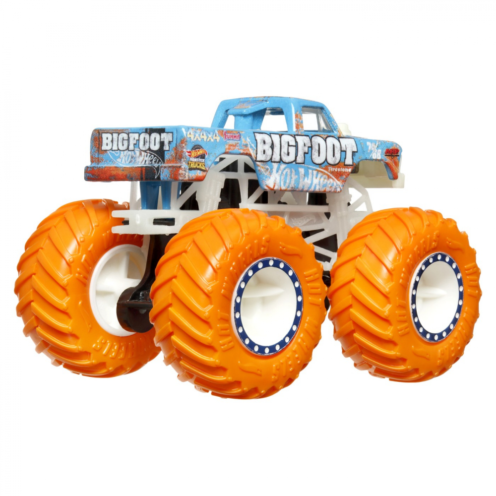 Hot Wheels Monster Truck Glow In The Dark Masinuta Bigfoot Scara 1:64 [3]