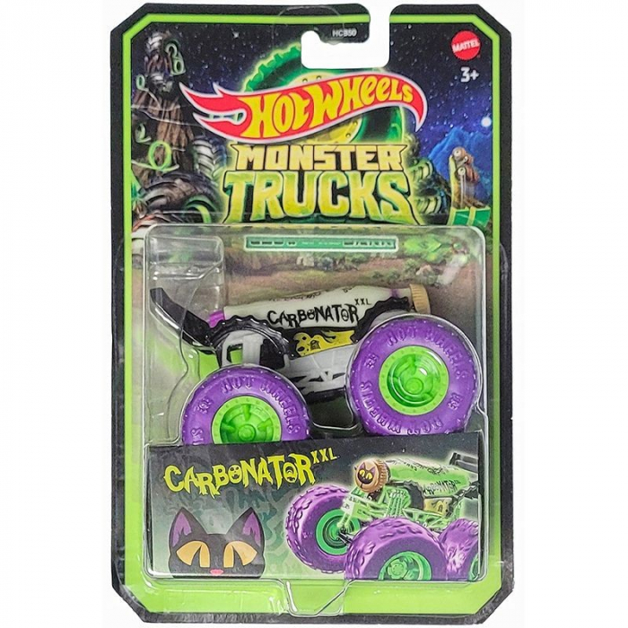 Hot Wheels Monster Truck Glow In The Dark Masinuta Carbonator Scara 1:64 [1]