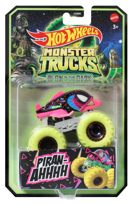 Hot Wheels Monster Truck Glow in the Dark Piran-ahhhh 1:64