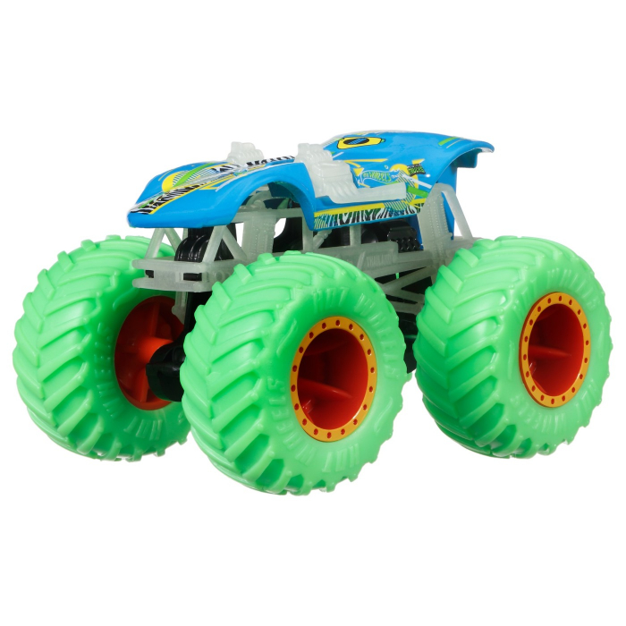 Hot Wheels - Monster Truck Glow in the Dark Mașinuța Twin Mill 1:64  [2]