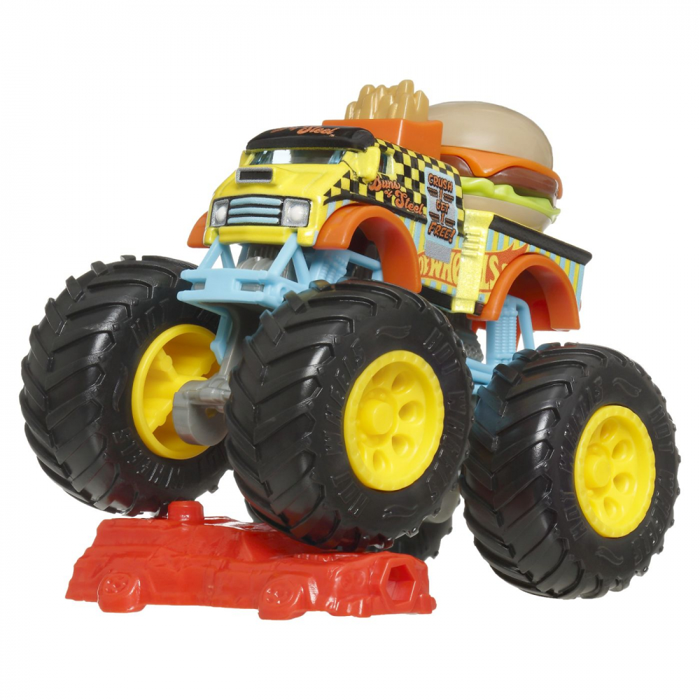 HOT WHEELS MONSTER TRUCK MASINUTA BUNS OF STEEL SCARA 1:64 [4]