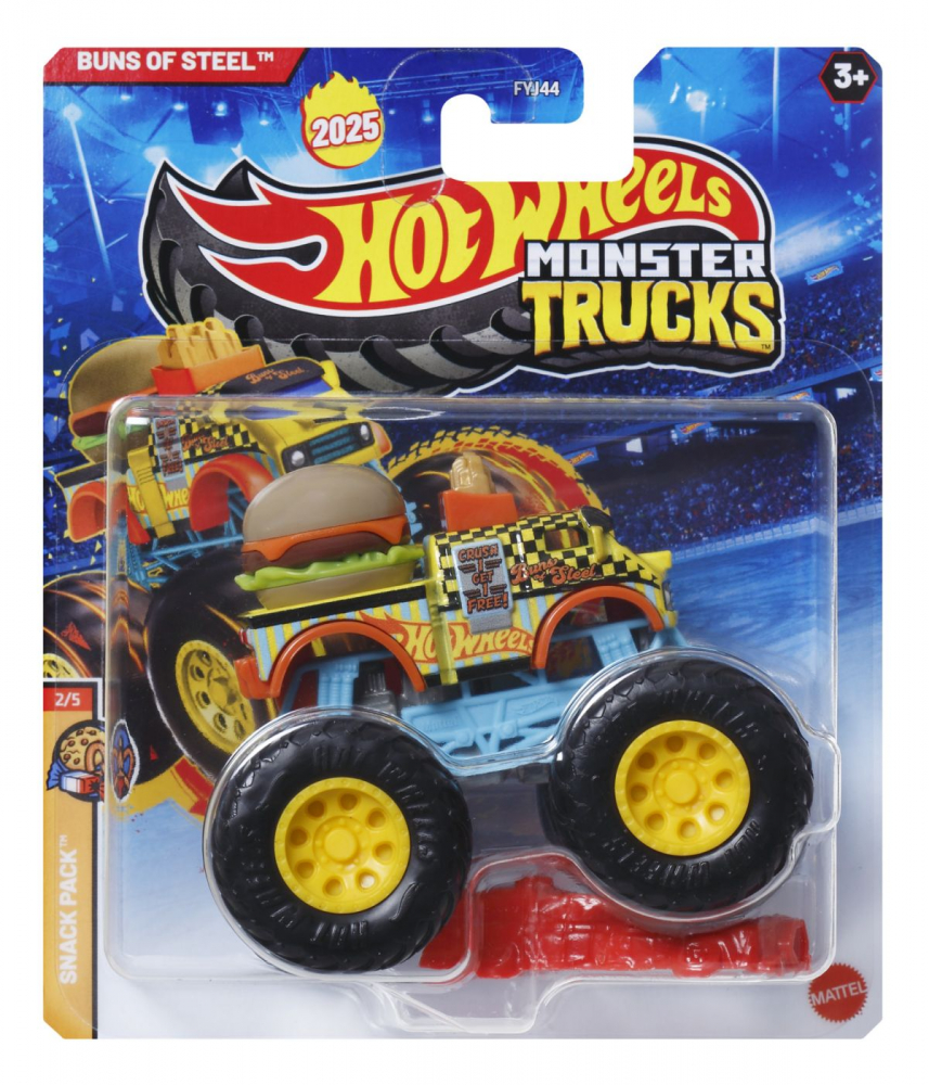 HOT WHEELS MONSTER TRUCK MASINUTA BUNS OF STEEL SCARA 1:64 [1]