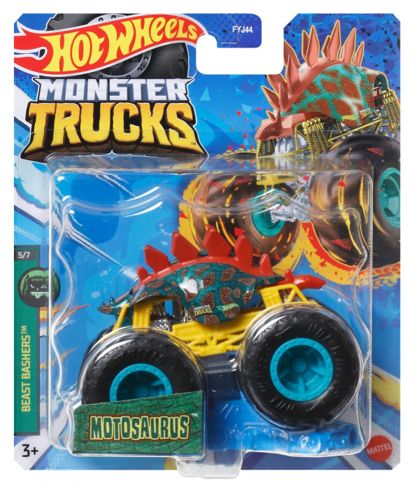 Hot wheels monster truck masinuta motosaurus scara 1:64 [1]